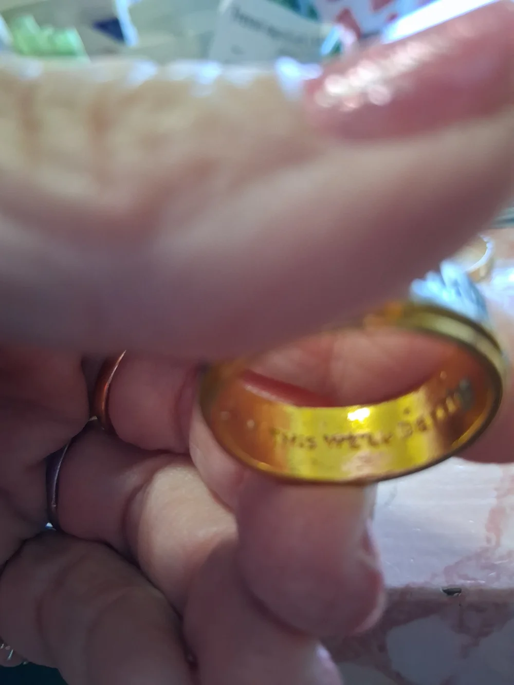 Gold and Silver Two-Tone Inspirational Army Ring -  Jewelry